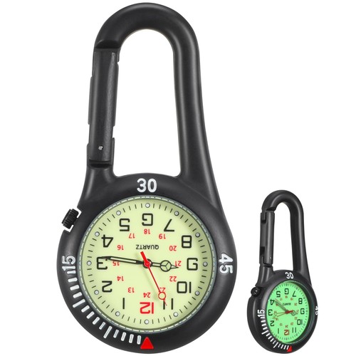Karabiner uhr leuchtendes - karabiner, uhr,