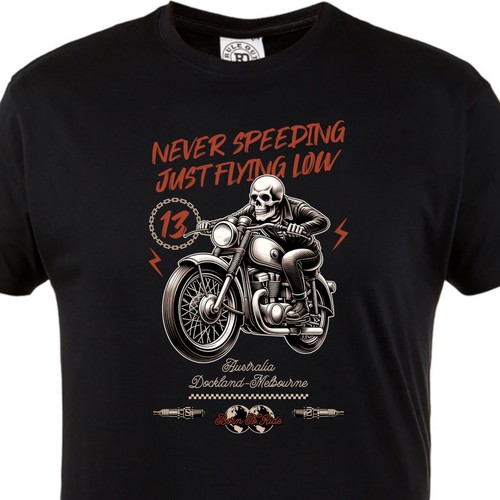 Herren shirt motorrad skull - t,