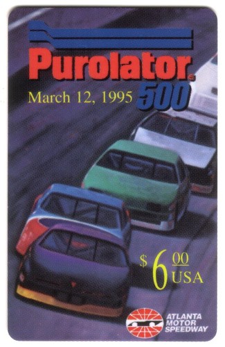 Purolator 500 phone card - purolator,