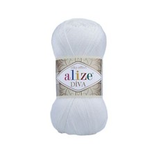 (25,00 €/kg) Neu 100g Microfaser - Alize Diva - glänzend und weich ! NEU