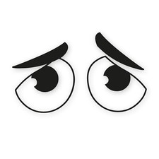 Aufkleber Augen-Paar für