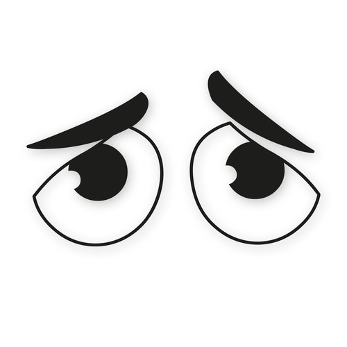 Aufkleber augen paar für - augen-paar,