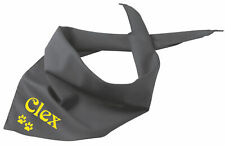 Hundehalstuch Name Pfote bedruckt oder bestickt 18 Farben Dreieckstuch Hund Tuch