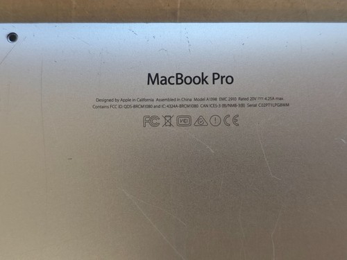 Apple macbook a1398 - macbook,