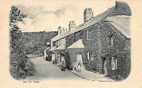 Postkarte hay tor village - postkarte,