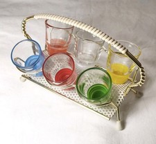 6 x bunte Schnapsgläser
