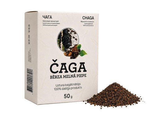 Chaga pilz grob gemahlen - chaga,