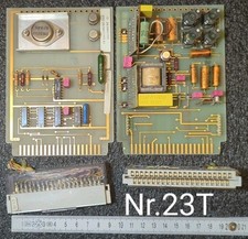 2x TELEFON NETZWERK TN PLATINEN + 2 STECKER CARDS VERGOLDET VINTAGE 