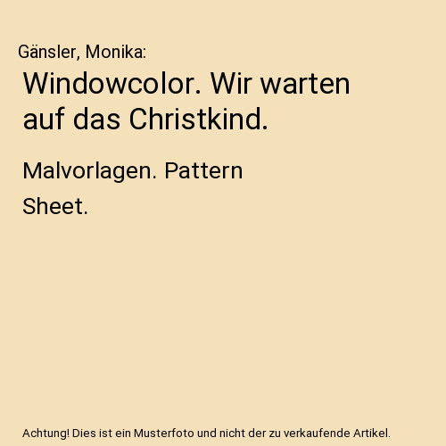 Windowcolor wir warten auf - windowcolor.,
