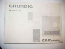 Bedienungsanleitung GRUNDIG EC 4000 RDS  Autoradio