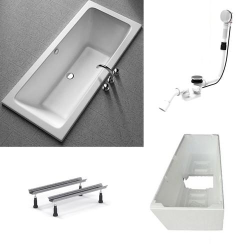 Badewanne koralle rechteck - badewanne,