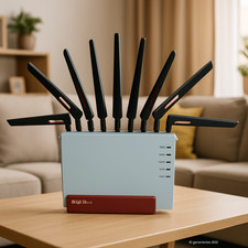 Fritz!Box 7580 WLAN Extender mit Antennen Wifi Reichweite erhöhen AVM Router