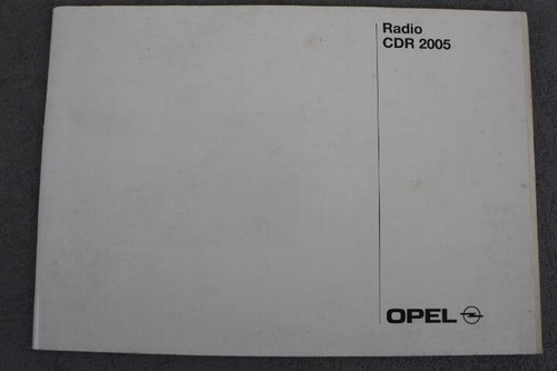 Opel radio cdr - opel,