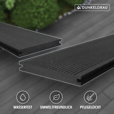 WPC Terrassendielen Massiv 20mm Holz Balkon Terrassen Dielen 5 Farben, Muster