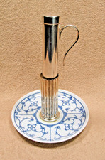 Bierwärmer a. als Getränkekühler (WMF) versilb. Indisch Blau Strohmuster #W1013v