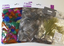 3 Pack bunte Federn, Plumes