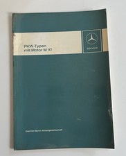 Mercedes Werkstatthandbuch Pkw Typen Mit Motor M117  Service 