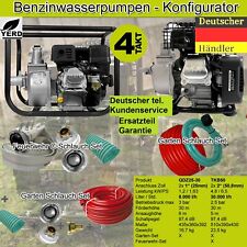 YERD Benzin Wasser Pumpe Garten Ausführungen 4 Takt Hoch 6 m Saug höhe Schmutz