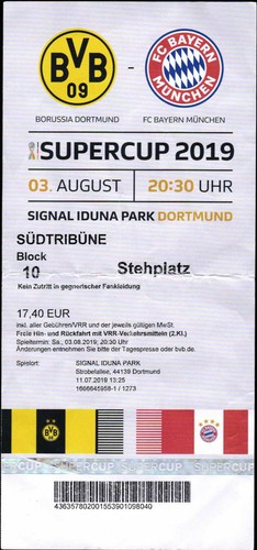 Ticket supercup 2019 - supercup, 03.08.2019