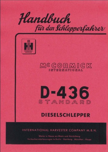 Betriebsanleitung 436 mc - betriebsanleitung,
