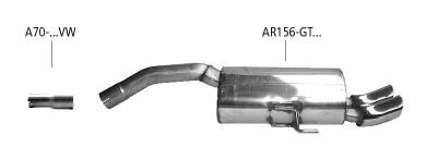 Bastuck sportauspuff alfa - bastuck,