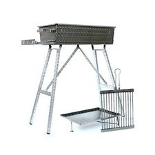 Edelstahlgrill 60x30cm mit