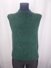 Marc O'Polo Damen Pullunder Schurwoll-Mix Alpaka Gr. XS/S Grün NP 150 €