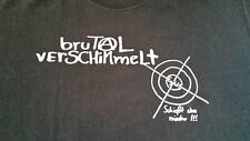 BRUTAL VERSCHIMMELT SHIRT PUNK ROCK O RAMA XL MIT BACKPRINT ALT RAR