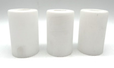 3er Set Ersatzglas Glas Lampenschirm E14 weiß gewischt 95mm Restposten Neu