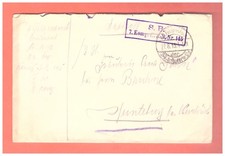 Feldpostbrief 1.Weltkrieg nach
