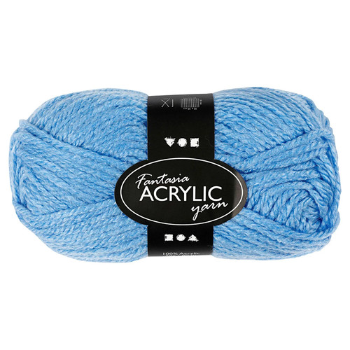 Acrylgarn blau 50gr - acrylgarn,, 80