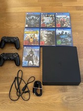 PS4 Slim 500GB mit 2 Controllern + Spiele