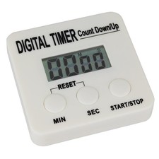 Digitaler Timer, Kurzzeitmesser, Zeituhr mit Magnetclip, lauter Alarm, Stoppuhr