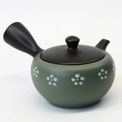 Grünteekanne kyusu ume - kyusu,
