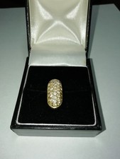 Anhänger  Gold 585  gest.Gelbgold mit Diamanten ca.2cm x0,9cm 2 Gramm