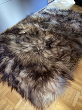 XXL Lammfellteppich Islandlammfell Fellteppich Ca 155x100 CM