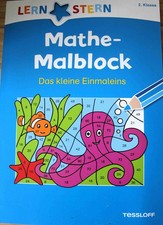 LERNSTERN Mathe-Malblock 2