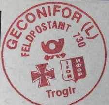 GECONIFOR-AK Bundeswehr Sicherungssoldat auf Streife Feldpostamt 730 Trogir