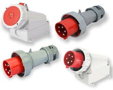 CEE IP67 5-Polig 16-125A Stecker Wandsteckdose Einbausteckdose Wandstecker Neu
