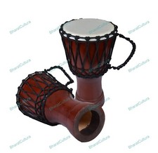 Meenakari Arbeit Afrikanische Djembe Trommel Bongo Holz Gut Ton Musikinstrument
