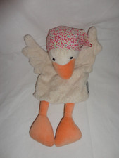 Sterntaler Handpuppe Gans mit Kopftuch ca. 28 cm.  als Schmusetuch nutzbar
