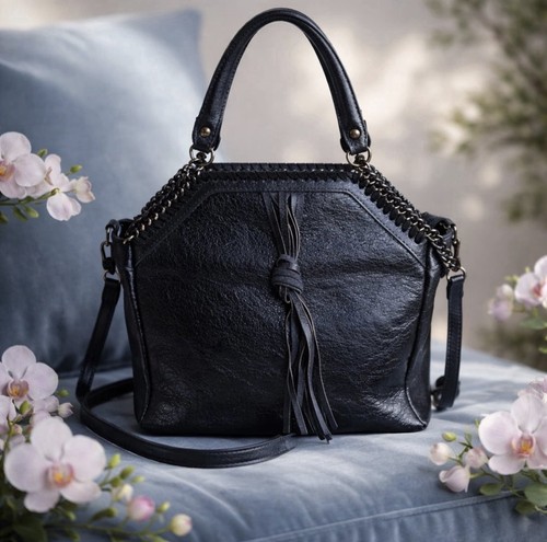 Edle echtleder handtasche - echtleder,