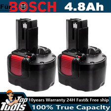 2X 9.6V Akku für Bosch PSR 960 4,8AH BAT048 BPT1041 BAT100 GSR PSR 9.6 VE-2 NiMH