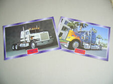 Prospekt, Datenblatt, Atlas Verlag, LKW, Kenworth W 900 B , Peterbilt 359 , USA