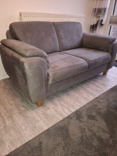 Zweisitzer Sofa  Couch grau
