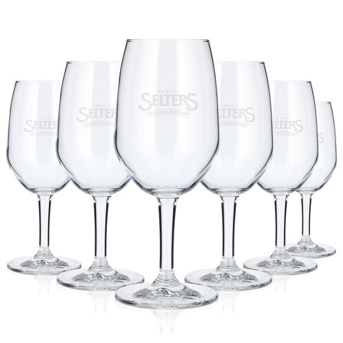 Selters wasser glas pokal - 6x,