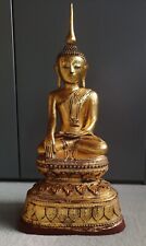 Buddha antik hohle China Trockenlack -Technik Blattgold Burmese lacquer 19. Jh.