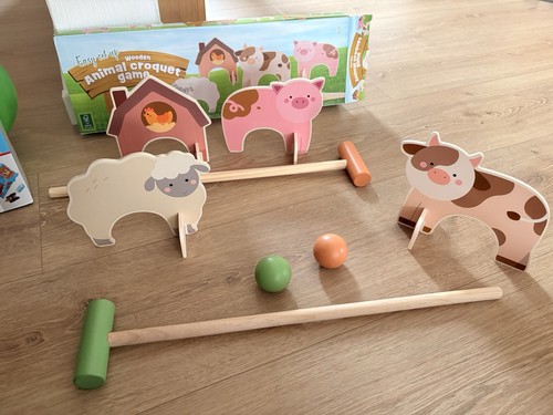 Krocketspiel mit tieren - krocketspiel,