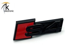 AUDI S4 B9 8W Emblem | schwarz glänzend rote Raute vorne Kühlergrill Facelift ab