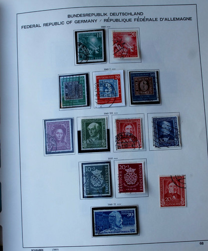 Briefmarken schaubek vordruck - briefmarken,